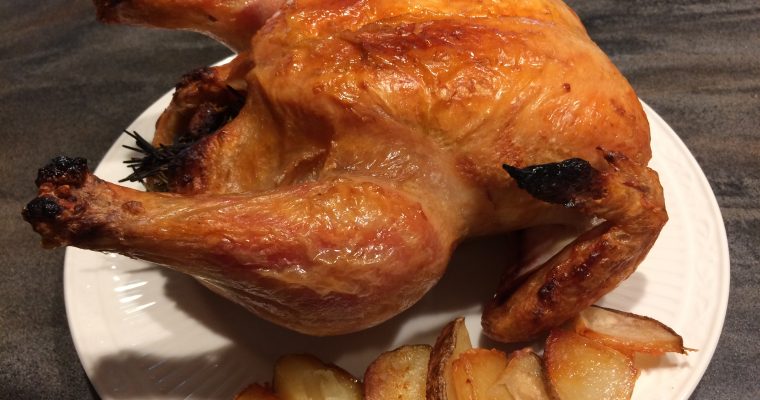 Grill Roasted Whole Chicken