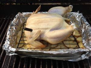 Turned Chicken With Thermometer